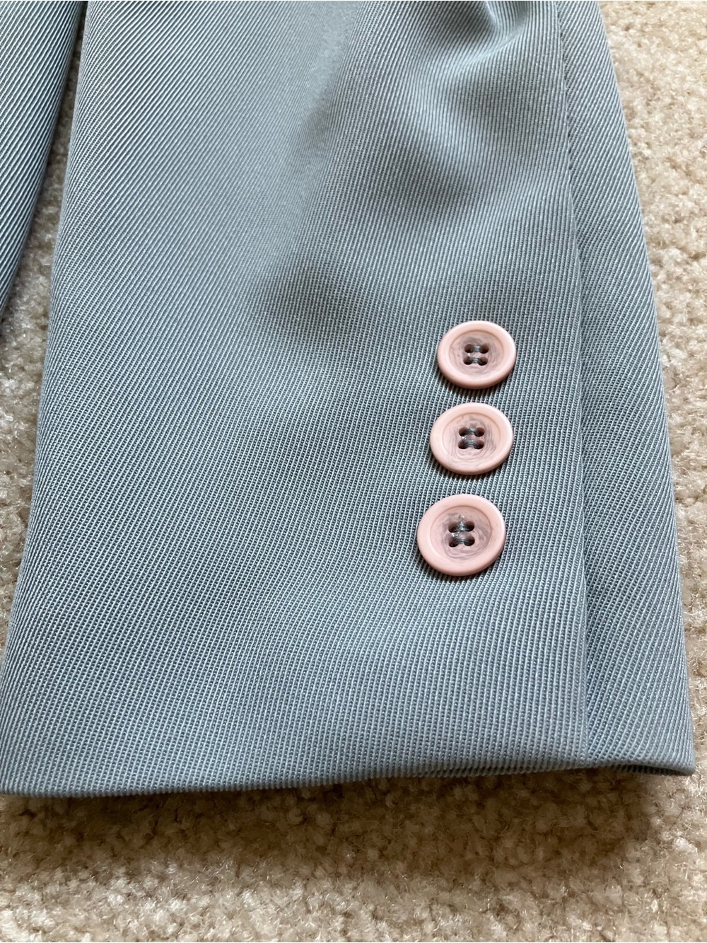 Kasper A.S. L. Petite Aquamarine Blue Pantsuit - Picture 6 of 16